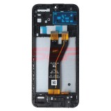 LCD+Touchscreen cu Rama Samsung Galaxy A14 4G / A145F / A14 5G / A146B BLACK COMPATIBIL (NON-EU)