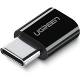 Adaptor de conversie UGREEN Micro USB la USB Type-C, Negru