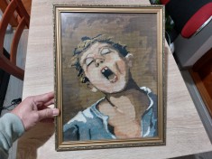 Baiat goblen vechi, decor de perete