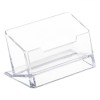Suport Cărți de Vizită, Transparent, Dimensiuni 10x3.5x4.5cm, Oem