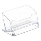 Suport Cărți de Vizită, Transparent, Dimensiuni 10x3.5x4.5cm, Oem
