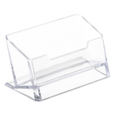 Suport Cărți de Vizită, Transparent, Dimensiuni 10x3.5x4.5cm