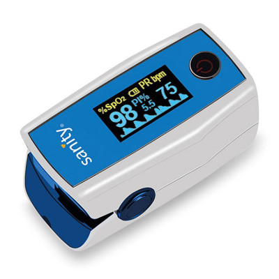 Pulsoximetru Sanity Duo Control, indica nivelul de saturatie a oxigenului, masoara rata pulsului foto