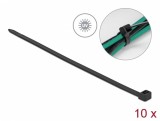 Set 10 buc bride rezistente la UV - L 610 x W 9.0 mm negre, Delock 19562