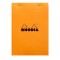Blocnotes A5, capsat, 80 file, N?16, Rhodia Basic, orange