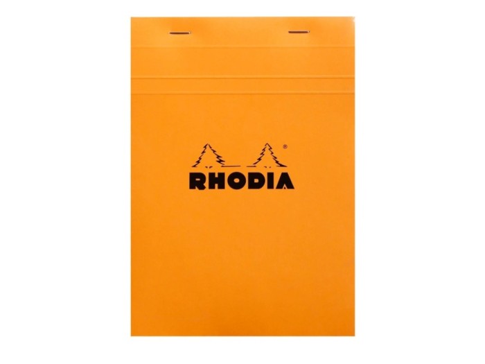 Blocnotes A5, capsat, 80 file, N?16, Rhodia Basic, orange