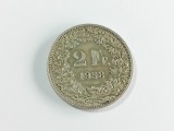Moneda argint 2 franci Elvetia 1958 #2283