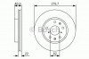 Disc frana FIAT SEDICI (FY) (2006 - 2016) BOSCH 0 986 479 S58