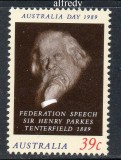 Australia 1989, Henry Parkes, serie neuzata, MNH