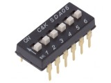 Comutator DIP-SWITCH 6 Secțiuni ON-OFF 0,025A 24VDC