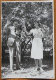 Foto , Gheorghe Dinu ( Stephan Roll ) cu Grazziela in Gradina Icoanei , 1939