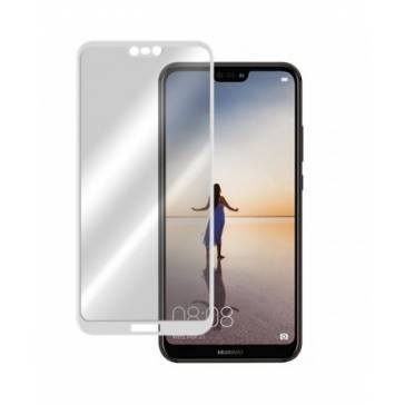 Geam protectie ecran complet Huawei P20 Lite Alb foto