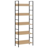 Cumpara ieftin Etajera carti 5 rafturi, stejar 60x27,6x158,5 cm lemn prelucrat