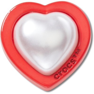 Jibbitz Crocs Red and Pearl Heart foto