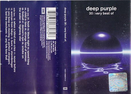 Caseta Deep Purple &lrm;&ndash; 30: Very Best Of, originala, sigilata, holograma
