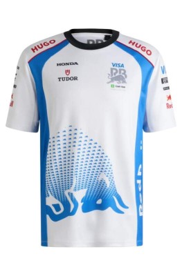 Visa Cash App RB tricou de bărbați official Teamline Replica F1 Team 2025 - XL foto