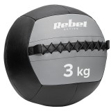 Minge medicinala pentru exercitii Rebel Active, 3 kg, 35 cm