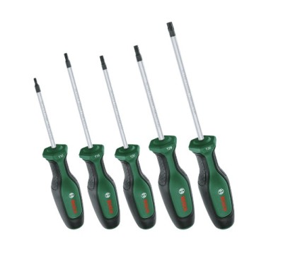 BOSCH Set 5 surubelnite cu profil torx, otel dur S2 foto