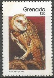 GRENADA 1990 FAUNA PASARI BUFNITE COTA MICHEL 30 EURO