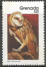 GRENADA 1990 FAUNA PASARI BUFNITE COTA MICHEL 30 EURO foto