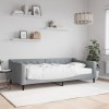 VidaXL Pat de zi cu saltea, gri deschis, 100x200 cm, textil 3197413