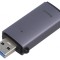 Cititor card USB 3.0 microSD/SD - gri