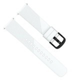 Cumpara ieftin Curea silicon, compatibila Samsung Galaxy Watch3 40mm, telescoape Quick Release, Alb, Very Dream