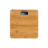 C&acirc;ntar de baie, ecran LCD, RUHHY 22522, aspect lemn bambus, 28 x 28 x 3 cm, greutate maxima 180 kg