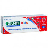 Pasta de Dinti pentru Copii, GUM, Kids, Varsta 2-6 Ani, Aroma Capsuni, 50ml
