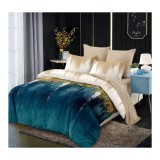 Cumpara ieftin Lenjerie de Pat Bumbac Finet, 6 Piese, Pat Dublu - CPL243