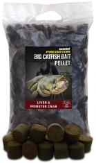 Haldorado - Pelete pentru somn Catfish Bait Pellet 28 mm, 5Kg - Liver &amp; Monster Crab
