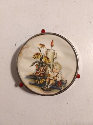 Jucarie vintage anii 50 Germnia platou rotativ pentru prajitura casa papusii foto