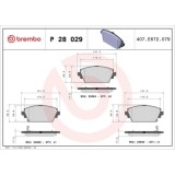 Placute frana Honda Accord 6 (Ck Cg Ch Cf) 03.97-12.03, Accord 6 Hatch Clback (Ch Cl) 12.99-12.02, Accord 7 (Cl Cn) 01.03-09.12; Nissan Almera Tino (, BREMBO