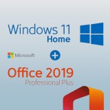 Licenta Microsoft Windows 11 Home Medialess si Office 2019 Pro Plus Licenta Electronica Permanenta