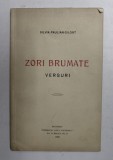 ZORI BRUMATE - VERSURI de SILVIA PAULIAN GILORT , 1939 , DEDICATIE *