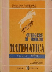 CULEGERE DE PROBLEME MATEMATICA CLASELE V-VIII-VIORICA ELENA CARBUNARU, CONSTANTIN M. CARBUNARU-272060