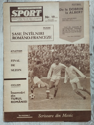 Revista SPORT nr. 19 (210) - Octombrie 1967 foto