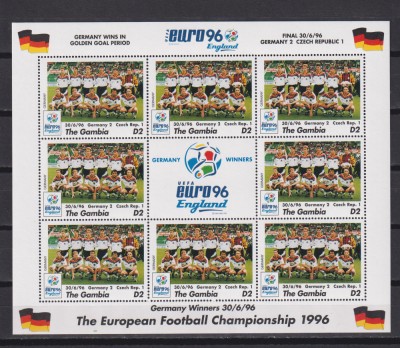 GAMBIA 1996 SPORT FOTBAL MI KLB. 2374 MNH foto