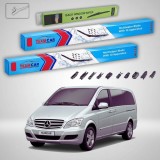 Cumpara ieftin Ștergătoare Mercedes-Benz Vito W639 09.2005-08.2010 | Set Față și Spate Flat &ndash; TeamCar&reg;