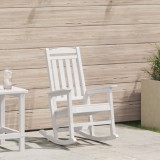 vidaXL Scaun balansoar alb 70x92x108 cm HDPE