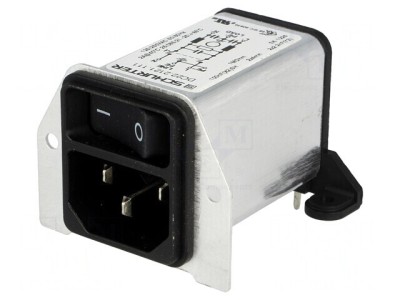 Conector alimentare AC tată 2A 250V IEC 60320 foto