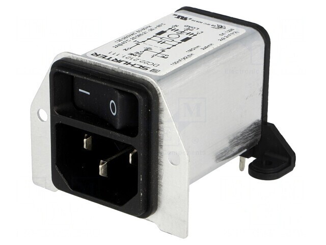 Conector alimentare AC tată 2A 250V IEC 60320