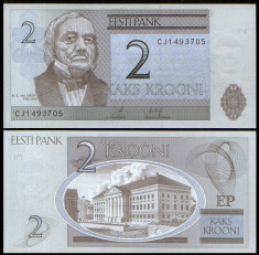 Estonia 2007 - 2 krooni UNC foto