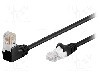 Patch cord Cat 5e, U/UTP, conexiune 1:1, 1m, Goobay - 94171