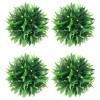 VidaXL Mingi artificiale din lemn de cimiș cu lumini LED 2 buc Verde