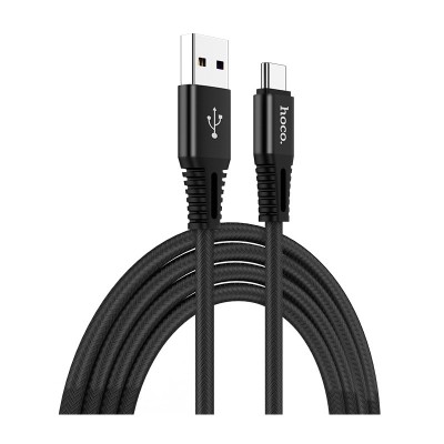 Cablu Date si Incarcare USB la USB Type-C HOCO X22, 5A, 1 m, Negru foto