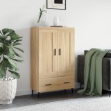 vidaXL Dulap &icirc;nalt, stejar Sonoma, 69,5x31x115 cm, lemn prelucrat