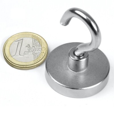 Magnet neodim oala &amp;Oslash;32 mm, cu carlig, putere 30 kg foto