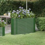 vidaXL Strat &icirc;nălțat grădină 114x40x68 cm oțel vopsit electrostatic