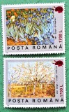 TIMBRE ROMANIA MNH LP1513/2000 100ani moartea Van Gogh supratipar paleta- simpla